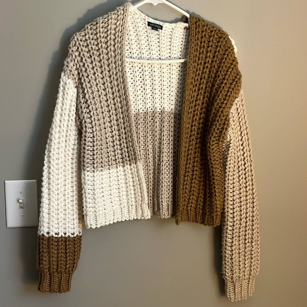 Chunky Knit Colorblock Sweater